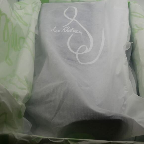 NEW Sam Edelman Women's 6.5 Lyla Black Suede Knee High Heel Boots WIDE CALF - Picture 11 of 12